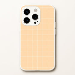 Criss Cross Peach Stripes  - Patterns Phone Case for iPhone 14 Pro