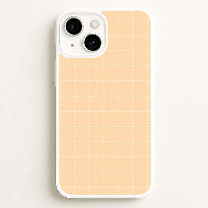 Criss Cross Peach Stripes  - Patterns Phone Case for iPhone 13 Mini