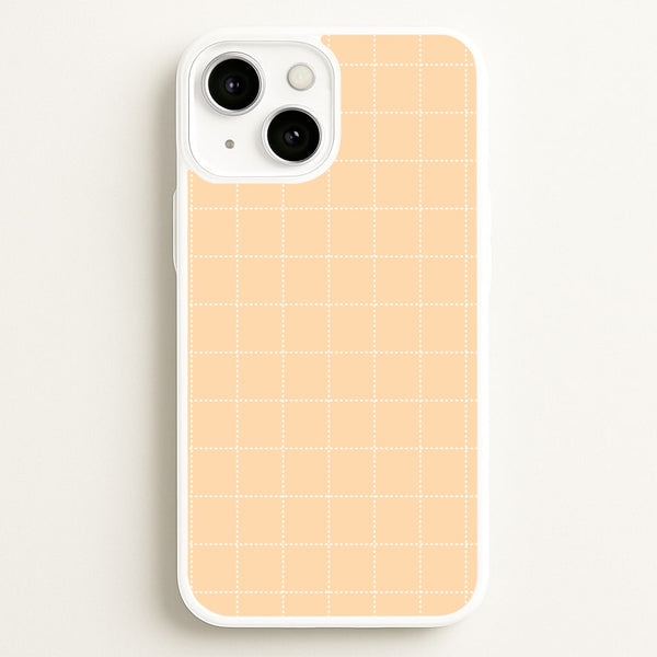 Criss Cross Peach Stripes  - Patterns Phone Case for iPhone 13 Mini