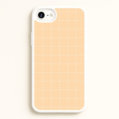 Criss Cross Peach Stripes  - Patterns Phone Case for iPhone 6 Plus / 7 Plus / 8 Plus