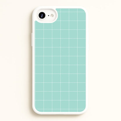 Criss Cross Cyan Stripes  - Patterns Phone Case for iPhone 6 Plus / 7 Plus / 8 Plus