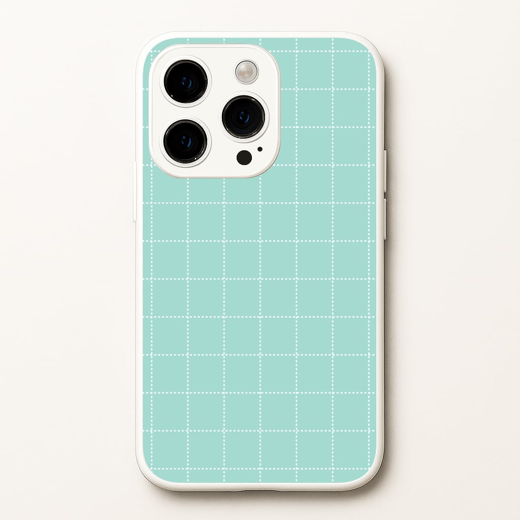 Criss Cross Cyan Stripes  - Patterns Phone Case for iPhone 15 Pro Max
