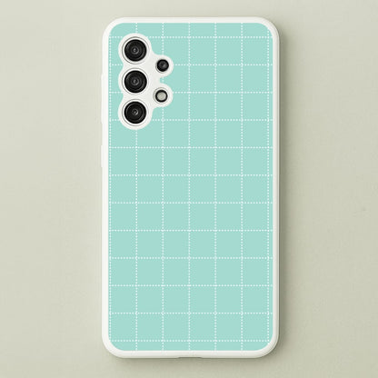 Criss Cross Cyan Stripes  - Patterns Phone Case for Galaxy A13