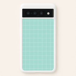 Criss Cross Cyan Stripes  - Patterns Phone Case for Google Pixel 7 Pro