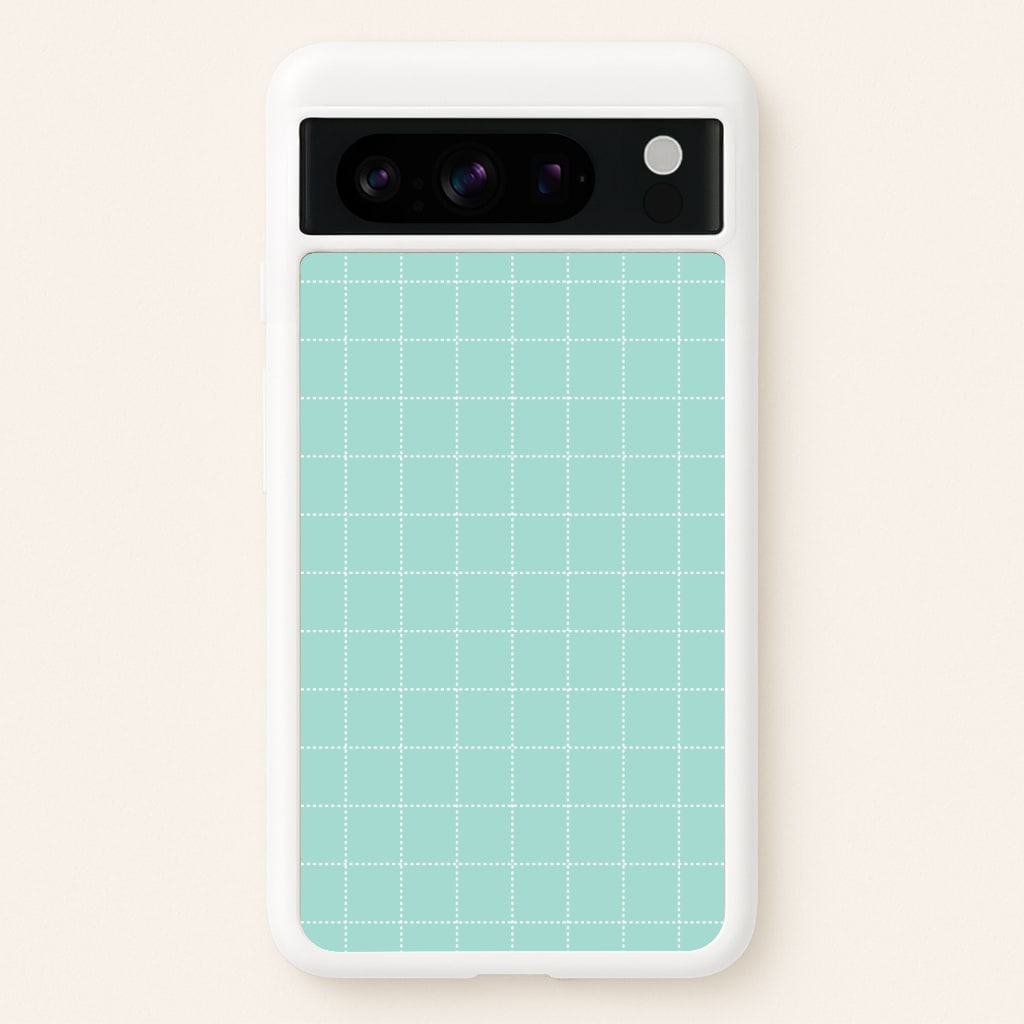 Criss Cross Cyan Stripes  - Patterns Phone Case for Google Pixel 8 Pro