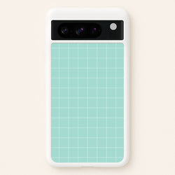 Criss Cross Cyan Stripes  - Patterns Phone Case for Google Pixel 8 Pro