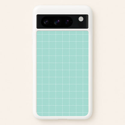 Criss Cross Cyan Stripes  - Patterns Phone Case for Google Pixel 8 Pro