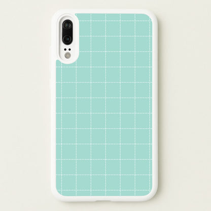Criss Cross Cyan Stripes  - Patterns Phone Case for Huawei P20