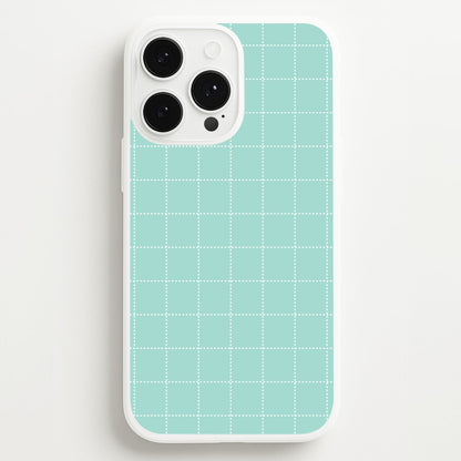 Criss Cross Cyan Stripes  - Patterns Phone Case for iPhone 13 Pro Max