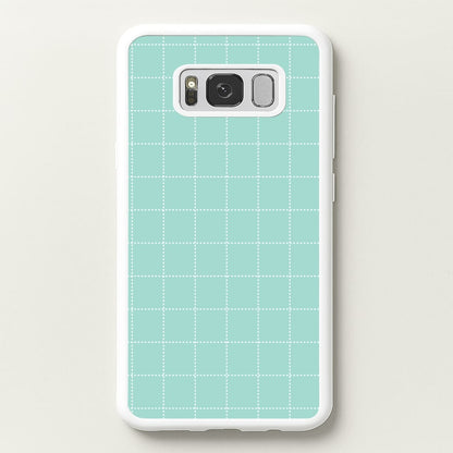 Criss Cross Cyan Stripes  - Patterns Phone Case for Galaxy S8 Plus