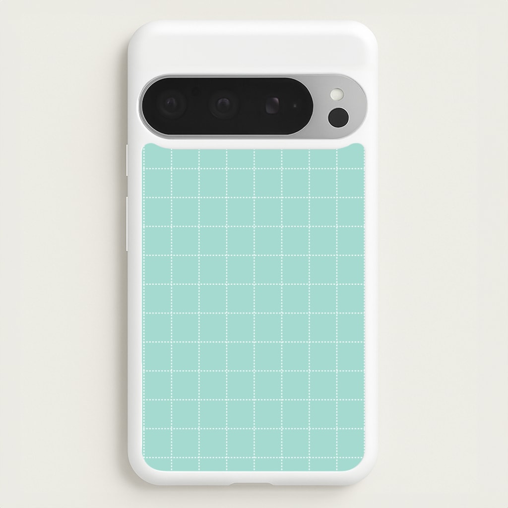 Criss Cross Cyan Stripes  - Patterns Phone Case for Google Pixel 9 Pro XL