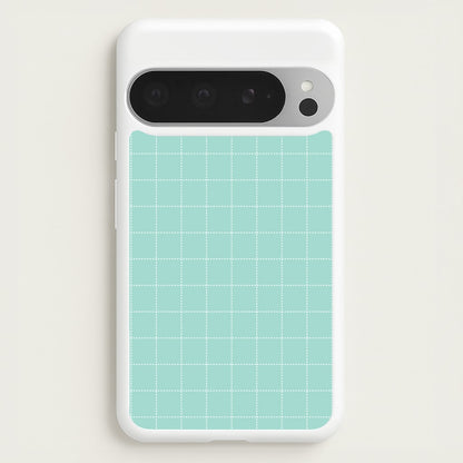 Criss Cross Cyan Stripes  - Patterns Phone Case for Google Pixel 9 Pro XL