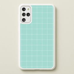 Criss Cross Cyan Stripes  - Patterns Phone Case for Galaxy S20 Plus