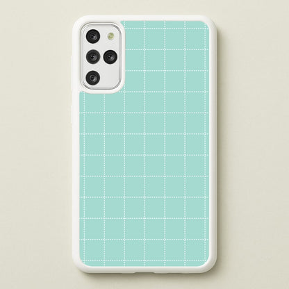 Criss Cross Cyan Stripes  - Patterns Phone Case for Galaxy S20 Plus