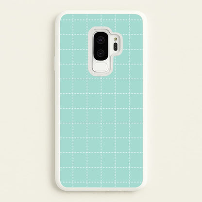 Criss Cross Cyan Stripes  - Patterns Phone Case for Galaxy S9 Plus