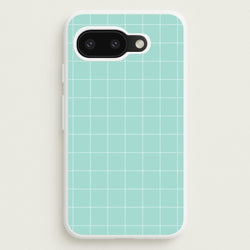 Criss Cross Cyan Stripes  - Patterns Phone Case for Google Pixel 9a