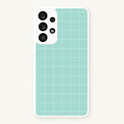 Criss Cross Cyan Stripes  - Patterns Phone Case for Galaxy A53