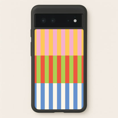 Colourful Stripes Pattern  - Patterns Phone Case for Google Pixel 6