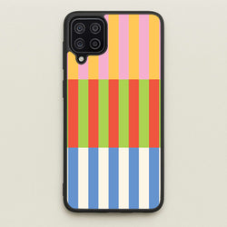 Colourful Stripes Pattern  - Patterns Phone Case for Galaxy A12