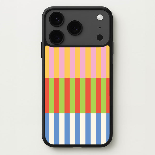Colourful Stripes Pattern Phone Case for iPhone 17 Pro Max
