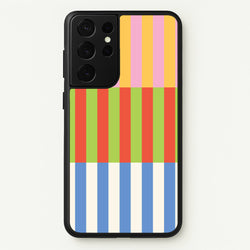 Colourful Stripes Pattern  - Patterns Phone Case for Galaxy S21 Ultra