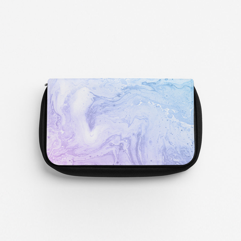 Purple Marble Pencil Case