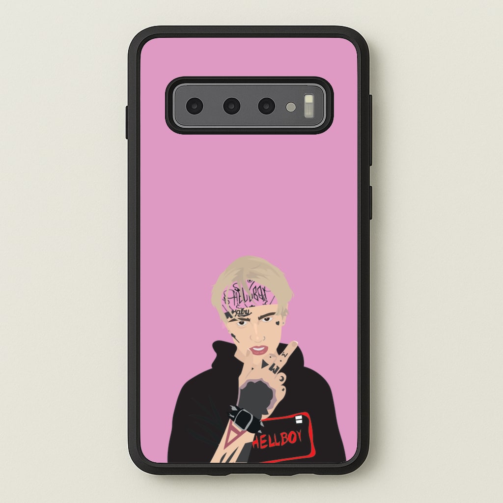 Pink Bandana - Peep  - Lil Peep Phone Case for Galaxy S10