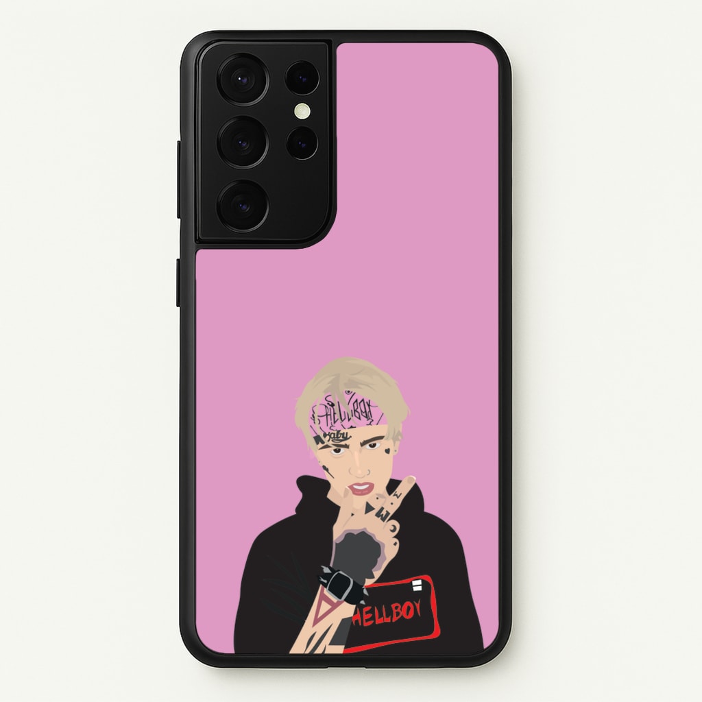 Pink Bandana - Peep  - Lil Peep Phone Case for Galaxy S21 Ultra