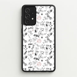 Tattoos - Peep  - Lil Peep Phone Case for Galaxy A52 / A52s