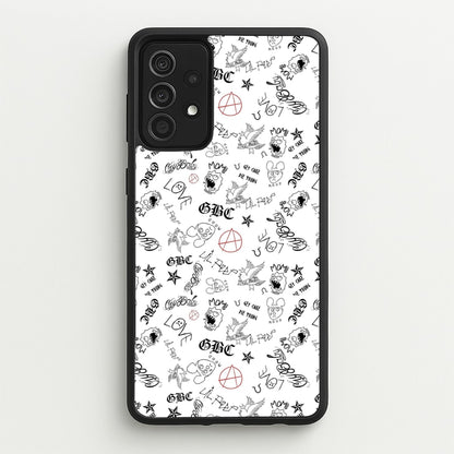 Tattoos - Peep  - Lil Peep Phone Case for Galaxy A52 / A52s