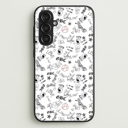 Tattoos - Peep  - Lil Peep Phone Case for Galaxy S23FE