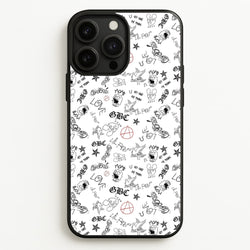 Tattoos - Peep  - Lil Peep Phone Case for iPhone 13 Pro Max