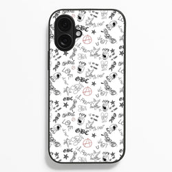 Tattoos - Peep  - Lil Peep Phone Case for iPhone 16 Plus