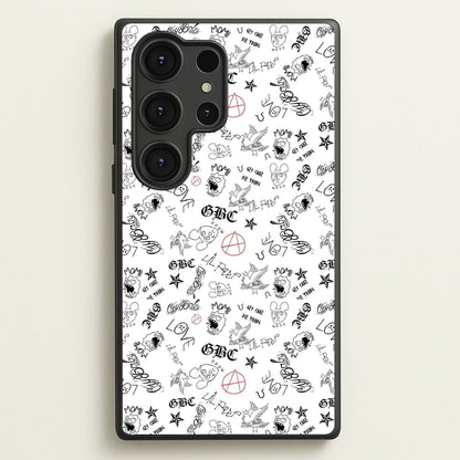 Tattoos - Peep  - Lil Peep Phone Case for Galaxy S25 Ultra