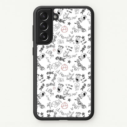 Tattoos - Peep  - Lil Peep Phone Case for Galaxy S21