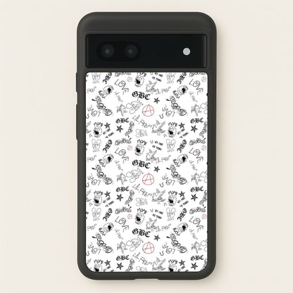 Tattoos - Peep  - Lil Peep Phone Case for Google Pixel 6a