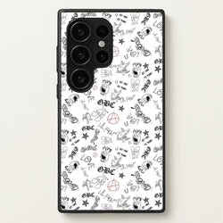 Tattoos - Peep  - Lil Peep Phone Case for Galaxy S24 Ultra