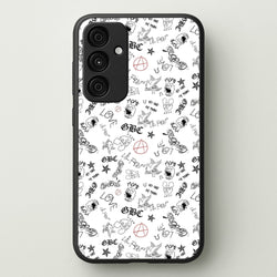 Tattoos - Peep  - Lil Peep Phone Case for Galaxy A55