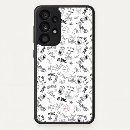 Tattoos - Peep  - Lil Peep Phone Case for Galaxy A53