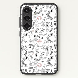 Tattoos - Peep  - Lil Peep Phone Case for Galaxy S24