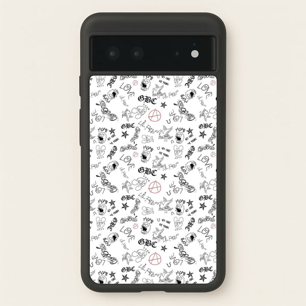 Tattoos - Peep  - Lil Peep Phone Case for Google Pixel 6