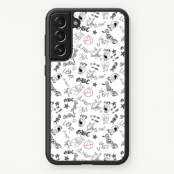 Tattoos - Peep  - Lil Peep Phone Case for Galaxy S21 Plus