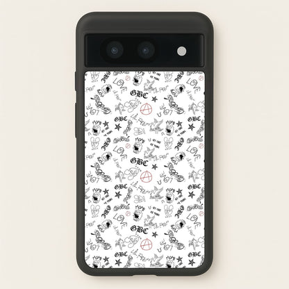 Tattoos - Peep  - Lil Peep Phone Case for Google Pixel 8a