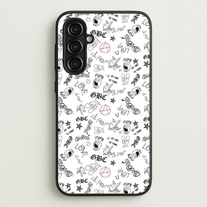 Tattoos - Peep  - Lil Peep Phone Case for Galaxy A16