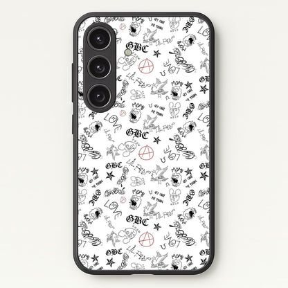 Tattoos - Peep  - Lil Peep Phone Case for Galaxy S24 Plus