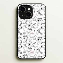Tattoos - Peep  - Lil Peep Phone Case for iPhone 14