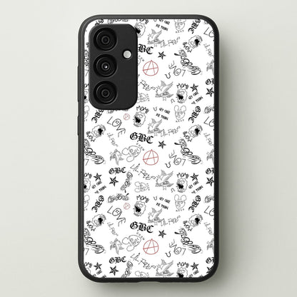 Tattoos - Peep  - Lil Peep Phone Case for Galaxy A35
