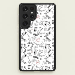 Tattoos - Peep  - Lil Peep Phone Case for Galaxy S22 Ultra