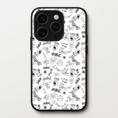 Tattoos - Peep  - Lil Peep Phone Case for iPhone 14 Pro