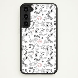 Tattoos - Peep  - Lil Peep Phone Case for Galaxy S23 Plus